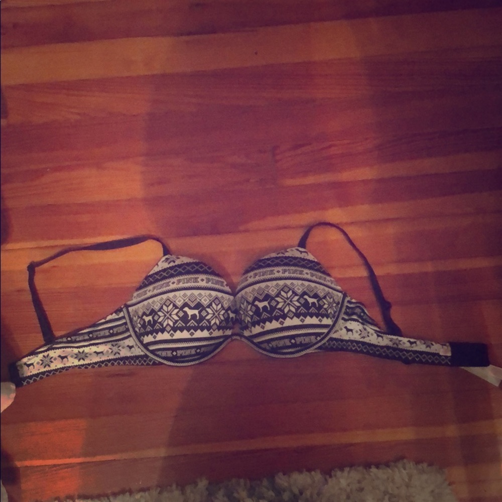PINK double push up bra